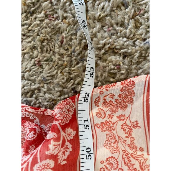 Zara Womens Bohemian Sleeveless Maxi Dress With Crochet Back Orange XS-S - Picture 8 of 8